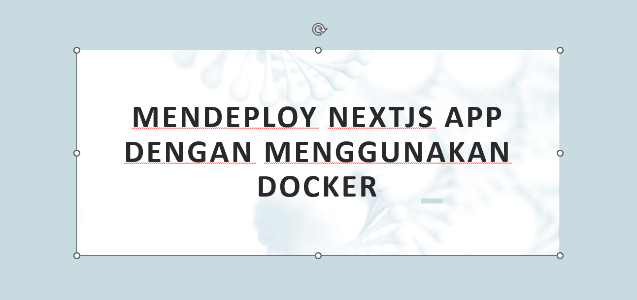 Deploy Nextjs Menggunakan Docker